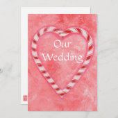 Bevestigende kerstfeestdagen met snoepriet kaart (Voorkant / Achterkant)