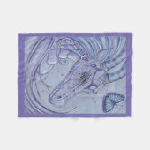 Bevestigende lavender dragon vlinder deken (Voorkant (Horizontaal))