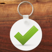 bevestiging-679245 DE GROENE CONTROLE VAN HET MERK Sleutelhanger (Voorkant)