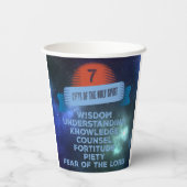 Bevestiging 7 Geschenken van de Heilige Geest Papieren Bekers (Achterkant)