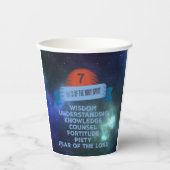 Bevestiging 7 Geschenken van de Heilige Geest Papieren Bekers (Voorkant)