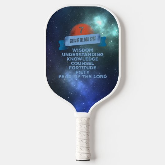 Bevestiging 7 Geschenken van de Heilige Geest Pickleball Paddle (Voorkant)