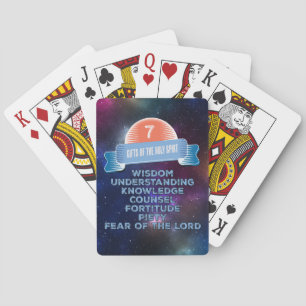 Bevestiging 7 Geschenken van de Heilige Geest Pokerkaarten