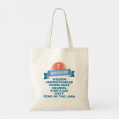 Bevestiging 7 Geschenken van de Heilige Geest Tote Bag (Achterkant)