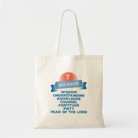 Bevestiging 7 Geschenken van de Heilige Geest Tote Bag (Voorkant)