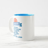 Bevestiging 7 Geschenken van de Heilige Geest Tweekleurige Koffiemok (Voorkant links)