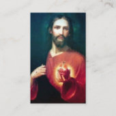 Bevestiging aan de Kaart van het gesacreerde hartg Visitekaartje (Voorkant)