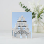 Bevestiging aangepaste fotokerk uitnodiging briefkaart (Staand voorkant)