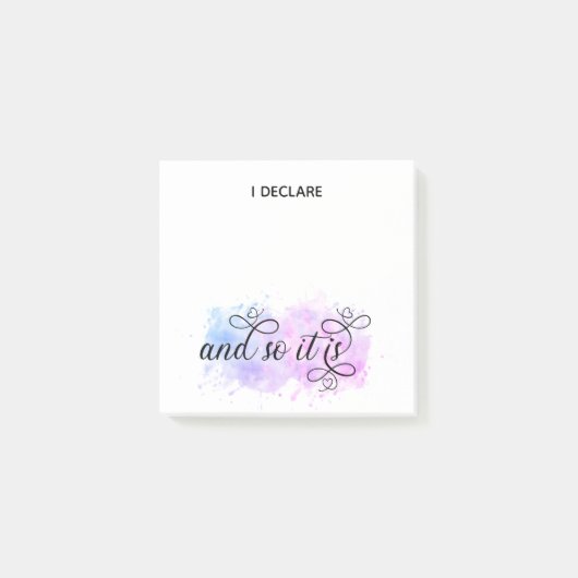 *~* Bevestiging Abstract Blob I DECLARE Post-it® Notes (Voorkant)