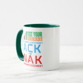 Bevestiging ACK en NAK in datanetwerken Mok (Voorkant links)
