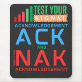 Bevestiging ACK en NAK in datanetwerken Muismat (Voorkant)