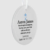 Bevestiging Acryl Ornament Geschenken voor Jongens (voorkant)