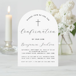 Bevestiging Arch Minimalist Zwart & Wit Eenvoudig Kaart