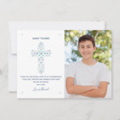 Bevestiging bedankkaart - Jongen - Foto Kaart (Voorkant)