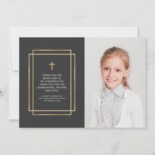 Bevestiging bedankt | Aangepaste foto (Voorkant)