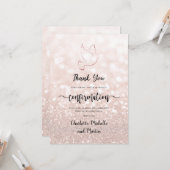 Bevestiging bedankt creditcard kaart (Voorkant / Achterkant in situ)