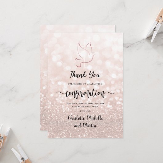 Bevestiging bedankt creditcard kaart (Voorkant / Achterkant in situ)