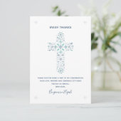 Bevestiging Bedankt Opmerking Christelijke Kaart (Staand voorkant)