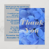 Bevestiging Bedankt Opmerking Kaart (Voorkant / Achterkant)