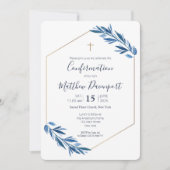 Bevestiging Blauw blad Kaart (Voorkant)