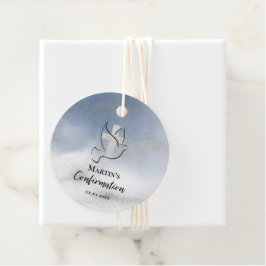 Bevestiging blauw marmer bedankjes labels