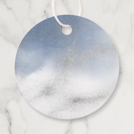 Bevestiging blauw marmer bedankjes labels (Achterkant)