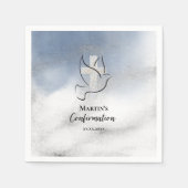 Bevestiging blauw marmer servet (Voorkant)