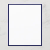 Bevestiging blauw-witte begrotingsuitnodiging voor flyer (Achterkant)