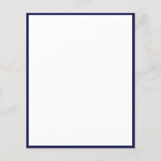 Bevestiging blauw-witte begrotingsuitnodiging voor flyer (Achterkant)