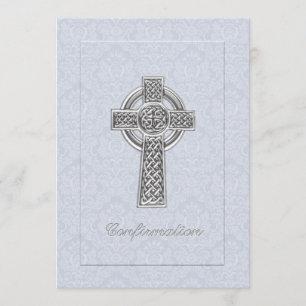 Bevestiging Blauwe Damaskast Silver Cross Kaart