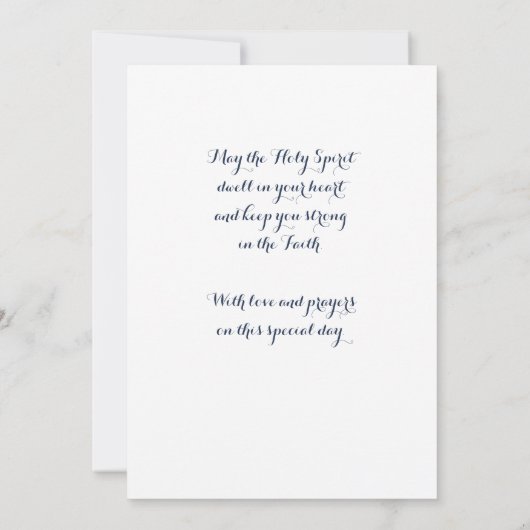 Bevestiging blauwe goudkruisjongens kaart (Achterkant)