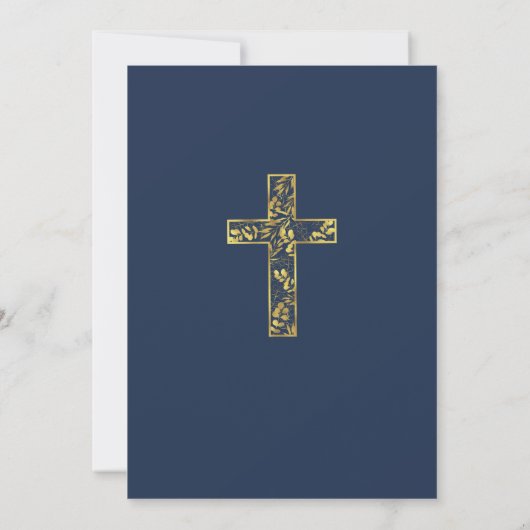 Bevestiging blauwe goudkruisjongens kaart (Achterkant)