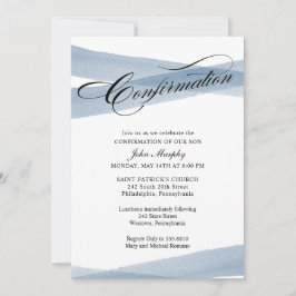 Bevestiging, Blauwe Moderne Uitnodiging tot Waterv