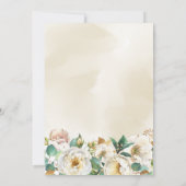 Bevestiging Bloemengroen Gouden Uitnodiging (Achterkant)