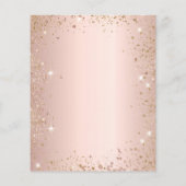 Bevestiging blush eucalyptus budget uitnodiging flyer (Achterkant)