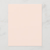 Bevestiging blush roze girl budget uitnodiging flyer (Achterkant)