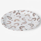 Bevestiging Boho Rainbow Theme Party Paper Borden Papieren Bordje (Gekanteld)