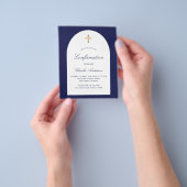 Bevestiging budget navy blue boogjongen flyer (Hand)