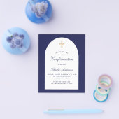 Bevestiging budget navy blue boogjongen flyer (Enkel)