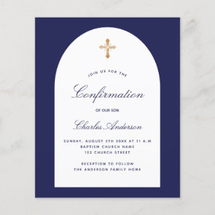 Bevestiging budget navy blue boogjongen flyer