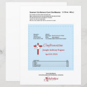 Bevestiging chocoladereep verpakking Rode Kruis (Voorkant / Achterkant)