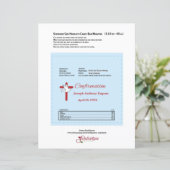 Bevestiging Chocolate Snoep Bar, omhuld Rode Kruis (Staand voorkant)