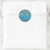BEVESTIGING : CLAUDE MONET : WATERLIS RONDE STICKER (Tas)