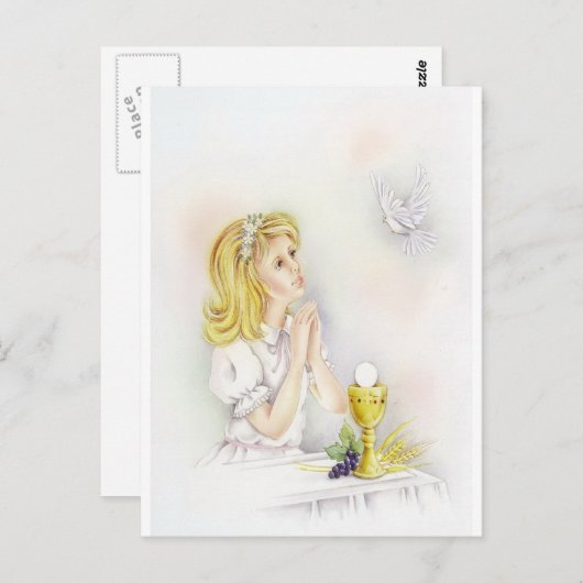 Bevestiging, Communistische meid Briefkaart (Voorkant / Achterkant)