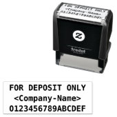 Bevestiging controleren + Rubberstempel voor aange Zelfinktende Stempel (In situ)