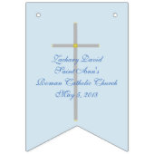 Bevestiging Cross Boy Blue Uw FOTO'S Vlaggetjes (Tweede vlag)