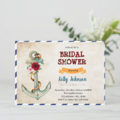 Bevestiging dat de knot bridal doucheuitnodiging a kaart (Staand voorkant)