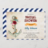 Bevestiging dat de knot bridal doucheuitnodiging a kaart (Voorkant / Achterkant)