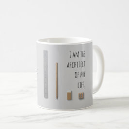 Bevestiging dat ik de architect van mijn leven ben koffiemok