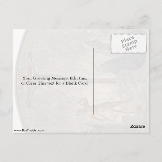 bevestiging door Fra Angelico Briefkaart (Achterkant)